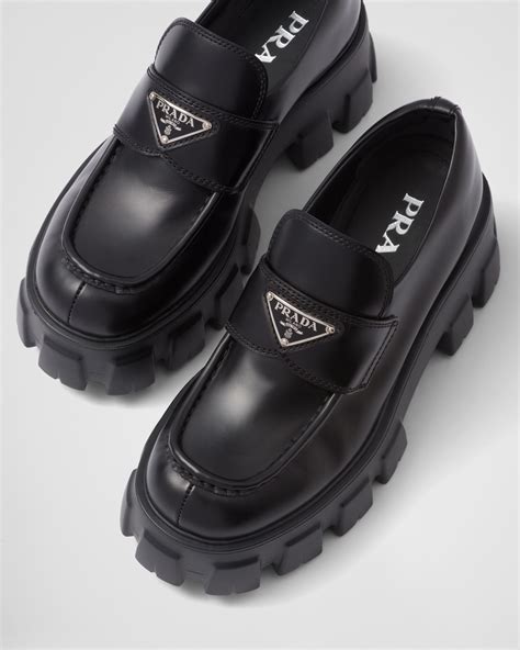 prada monolith loafers|prada buckle loafer.